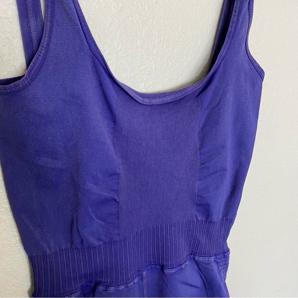 Free People Movement Good Karma Onesie Bodysuit Sapphire Purple Blue XS/s - Picture 5 of 8